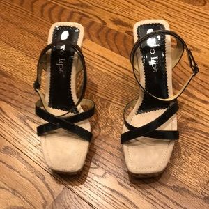 Two Lips (HODI) Patent Leather Wedge Sandles